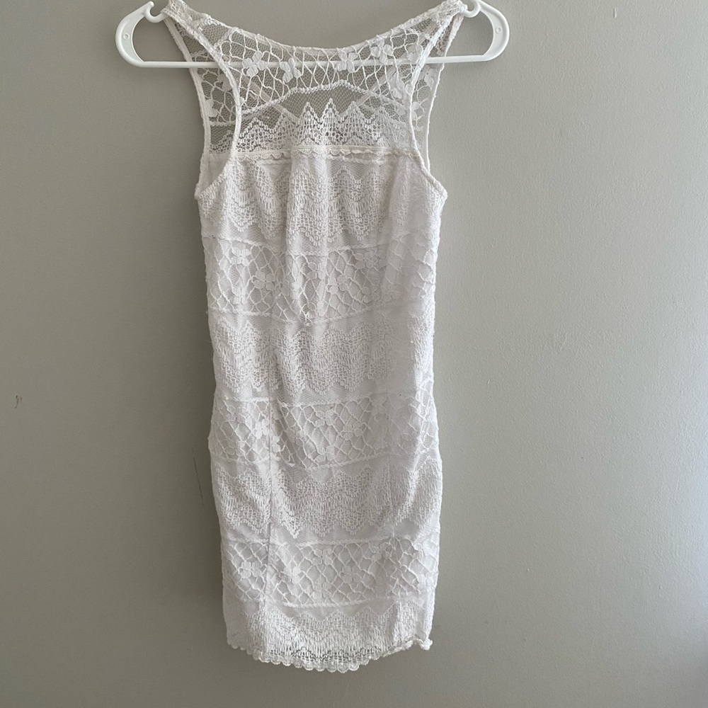 White lace dress